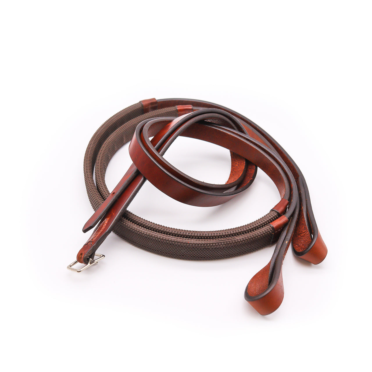 Twist-End Reins with Brown Grips