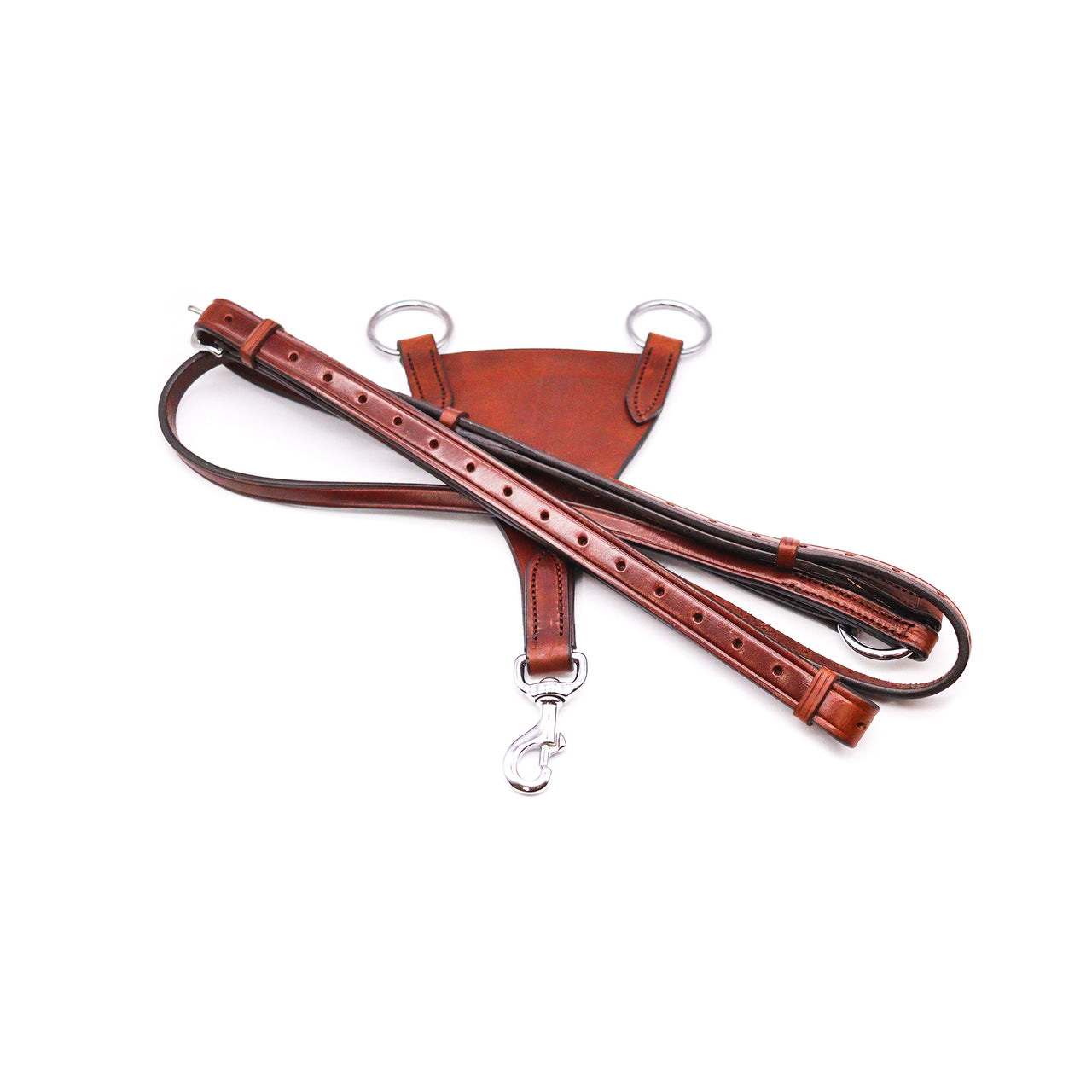 Martingale & Ring Fork - Brown With Silver Hardware