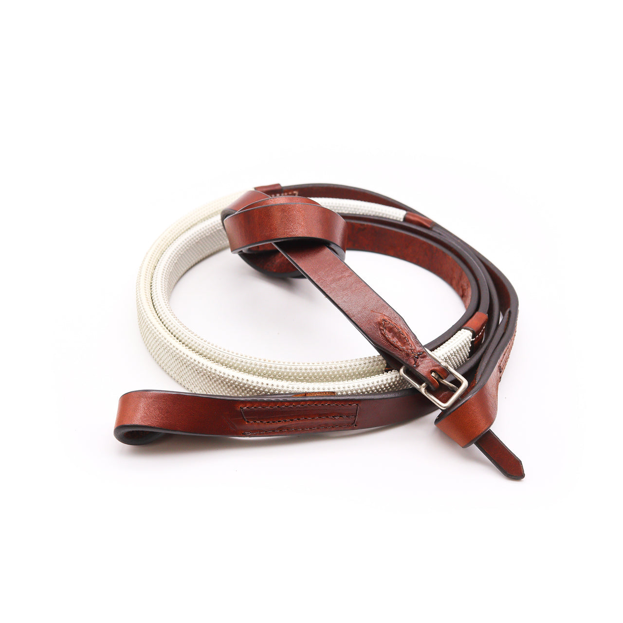 Twist-End Reins with White Grips